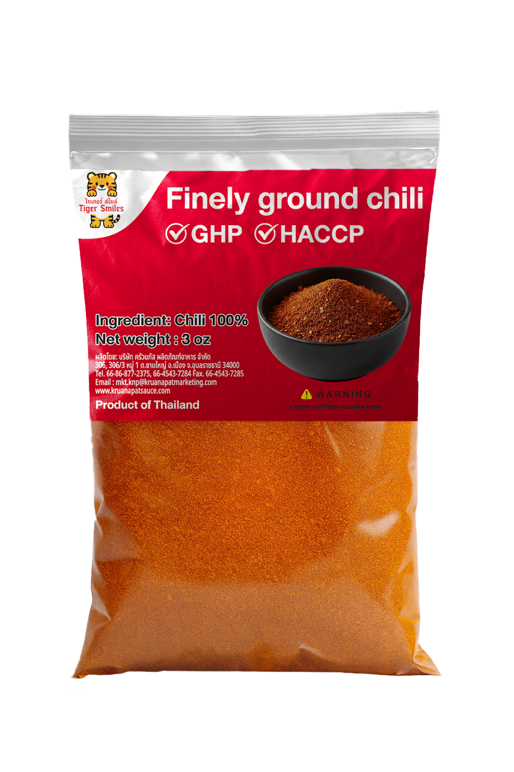 Tiger Smiles Grounded Chili Pepper 3 oz